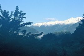 Paysage matinale - village de Gros